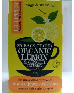 Lemon & Ginger Infusion Tea Organic 25 bags