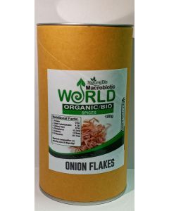 หัวหอม แบบเกล็ด Onion Flakes ออร์แกนิค ขนาด 100 กรัม