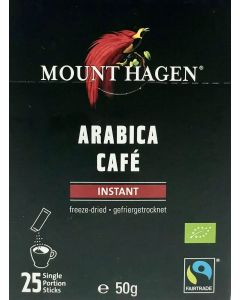 Mount Hagen Arabica Cafe - Fairtrade Instant Coffee 25 Sachets