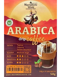 Arabica Drip Coffee - 5 x 10g Sachets Organic