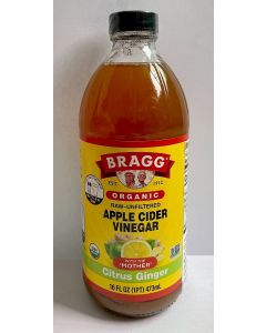 Apple Cider Vinegar + Citrus & Ginger - Braggs 473 ml