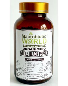 whole black pepper organic 
