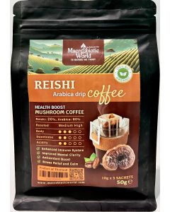 Organic Reishi - Arabica Drip Coffee - 5 x 10g Sachets 