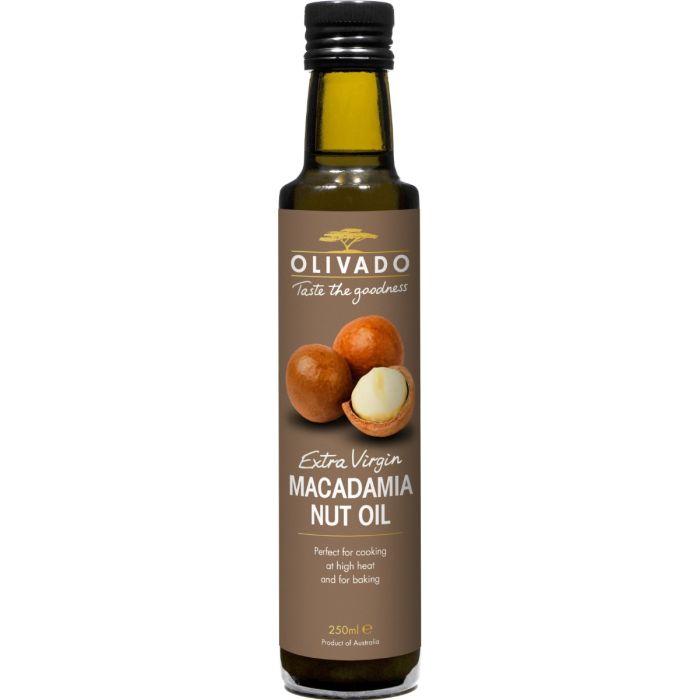 Macadamia Oil Extra Virgin 250ml Olivado Good Karma Health Food